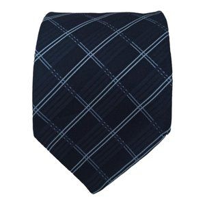 DOLCE & GABBANA Black Plaids & Checks Silk Tie ITALY 59"/ 3.7" EC